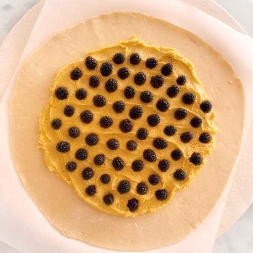 Gluten-Free Blackberry and Frangipane Galette - Assembly