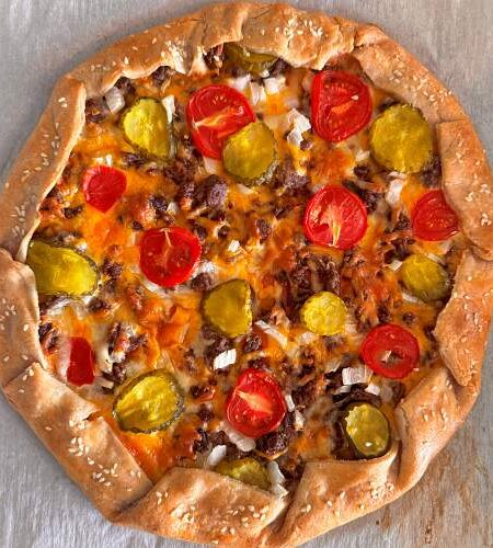 Gluten-Free Cheeseburger Galette - Just Out of the Oven