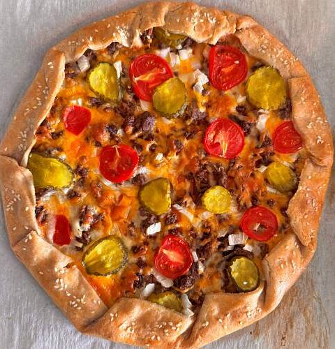Gluten-Free Cheeseburger Galette - Just Out of the Oven