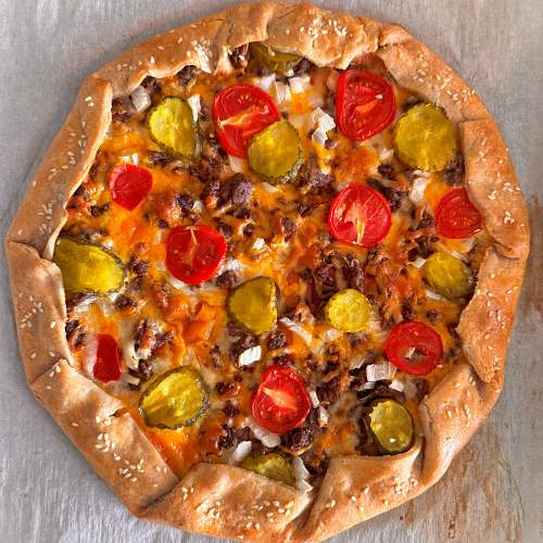 Gluten-Free Cheeseburger Galette - Just Out of the Oven