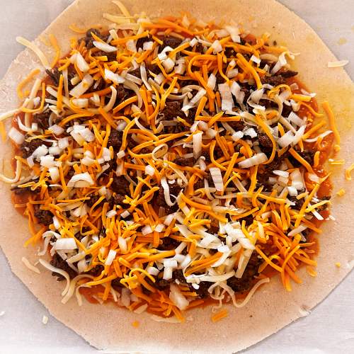 Gluten-Free Cheeseburger Galette - Assembly
