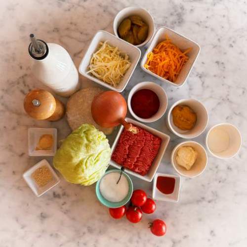 Gluten-Free Cheeseburger Galette - Ingredients