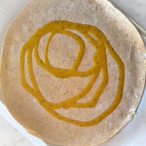 Gluten-Free Reuben Galette - Rolled Dough and Oil