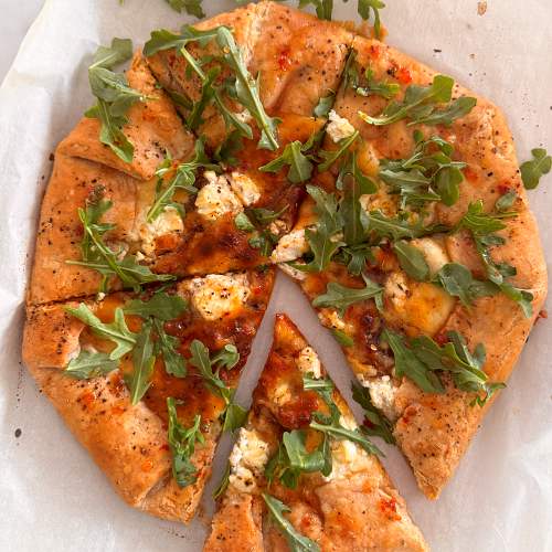 Gluten-Free Caramelized Onion and Arugula Galette - Ready to Eat