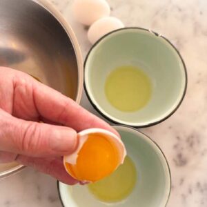 Gluten-Free Lemon Icebox Pie - Separating Eggs