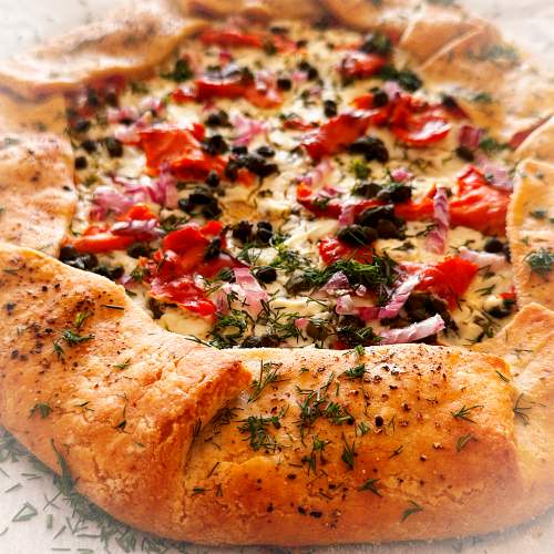 Gluten-Free Smoked Salmon Galette - Beautiful Galette