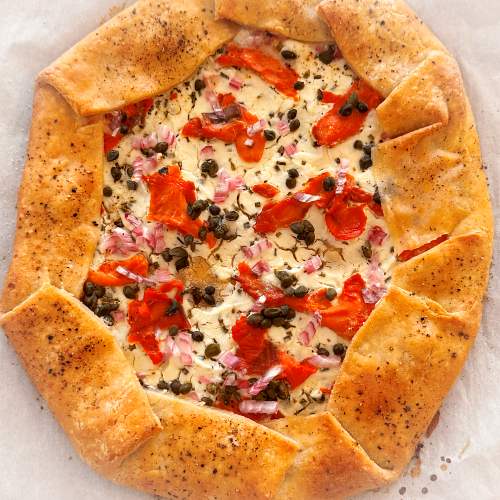 Gluten-Free Smoked Salmon Galette - Just out of the Oven