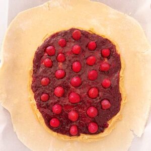 Gluten-Free PB&J Galette - Decorate with Additional Berries