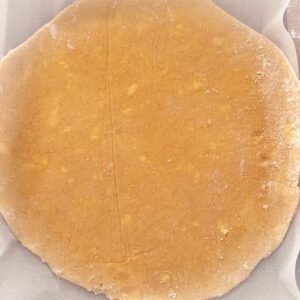 Gluten-Free Summer Berry Apple and Peach Galette - Preparing the dough