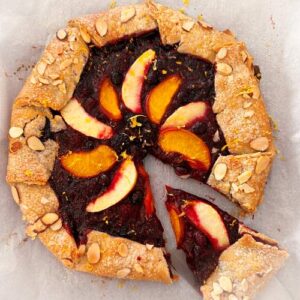 Gluten-Free Summer Berry Apple and Peach Galette - Ready to Serve