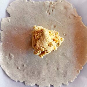 Gluten Free Apricot Galette with Almond Cream and Streusel - Assembly