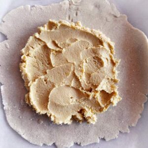 Gluten Free Apricot Galette with Almond Cream and Streusel - Assembly