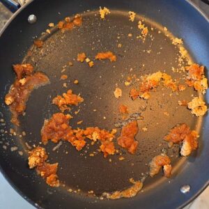 Gluten Free Apricot Galette with Almond Cream and Streusel - Caramelizing the Apricots