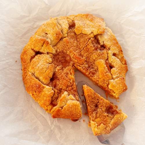 Gluten-Free Apricot Galette with Almond Cream and Streusel - Ready to Eat