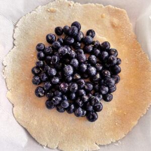 Gluten-Free Blueberry Galette - Assembly