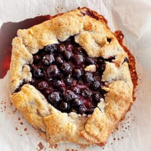 Gluten-Free Blueberry Galette - Just out of the oven