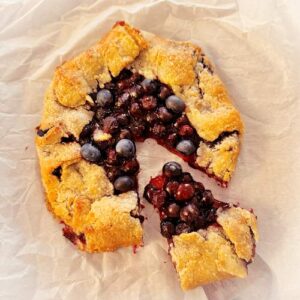 Gluten-Free Blueberry Galette - Ready for the Plate