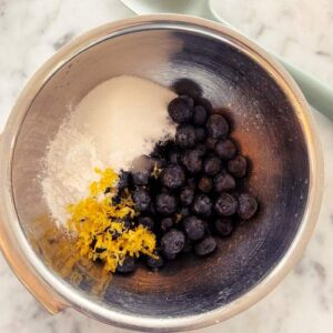 Gluten-Free Blueberry Galette - Tossing Berries