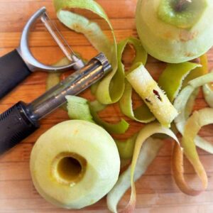 Gluten-Free Caramelized Apple and Frangipane Galette - Peeled and Cored Apples