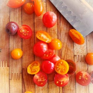 Gluten-Free Taco Salad Galette - Chopping Cherry Tomatoes