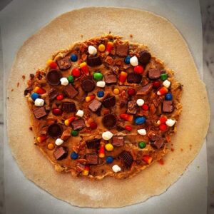 Gluten-Free Halloween Galette - Layering Candy