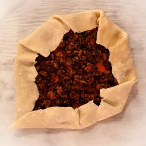 Gluten-Free Chicken Lettuce Cup Galette - Folding