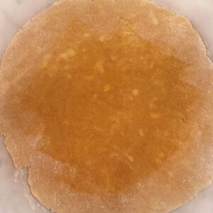 Gluten-Free Chicken Lettuce Cup Galette - Rolling Dough plus oil