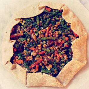 Gluten-Free Leftover Turkey Galette - Folded