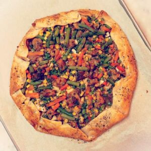 Gluten-Free Leftover Turkey Galette - Just Out of the Oven