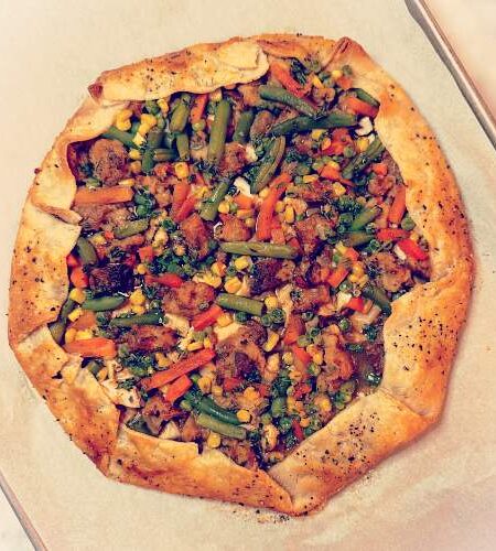Gluten-Free Leftover Turkey Galette - Just Out of the Oven