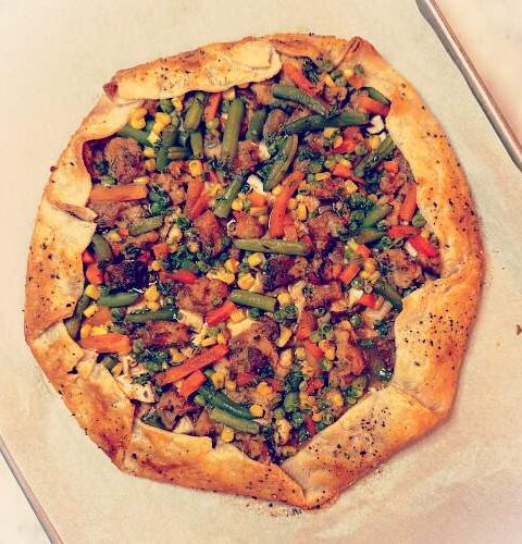 Gluten-Free Leftover Turkey Galette - Just Out of the Oven